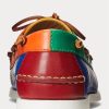 Multicolor Men’s Ralph Lauren Merton Color-Blocked Leather Casual Shoes