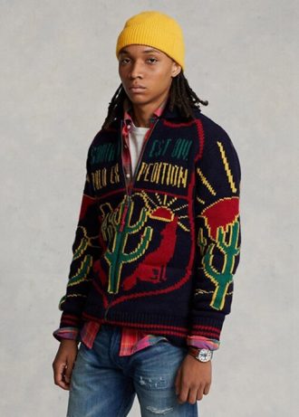 Multicolor Men’s Ralph Lauren Wool Graphic Full-zip Jumper  Sweaters