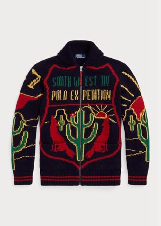 Multicolor Men’s Ralph Lauren Wool Graphic Full-zip Jumper  Sweaters