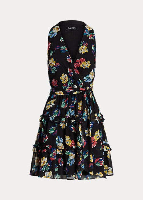 Multicolor Women’s Ralph Lauren Floral Crinkle Georgette Surplice Dress Multicolor Women’s Ralph Lauren Floral Crinkle Georgette Surplice Dress