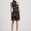 Multicolor Women’s Ralph Lauren Floral Crinkle Georgette Surplice Dress Multicolor Women’s Ralph Lauren Floral Crinkle Georgette Surplice Dress