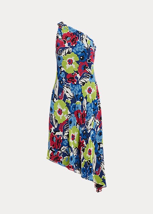 Multicolor Women’s Ralph Lauren Floral Georgette One-Shoulder Dress Multicolor Women’s Ralph Lauren Floral Georgette One-Shoulder Dress