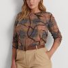 Multicolor Women’s Ralph Lauren Plaid Stretch Cotton Long-Sleeve Tops Multicolor Women’s Ralph Lauren Plaid Stretch Cotton Long-Sleeve Tops