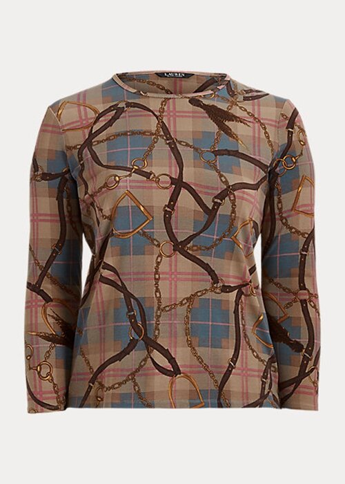 Multicolor Women’s Ralph Lauren Plaid Stretch Cotton Long-Sleeve Tops Multicolor Women’s Ralph Lauren Plaid Stretch Cotton Long-Sleeve Tops