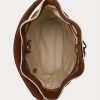 Natural/Black/Lauren Tan Women’s Ralph Lauren Straw Large Andie Handbag