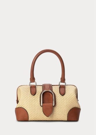 Natural Women’s Ralph Lauren Raffia Welington Mini Handbag