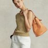 Natural Women’s Ralph Lauren Stud Vachetta Large Bellport Bucket Bags