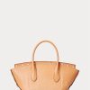 Natural Women’s Ralph Lauren Studded Vachetta Medium Bellport Satchel Bags