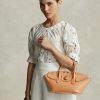 Natural Women’s Ralph Lauren Studded Vachetta Medium Bellport Satchel Bags