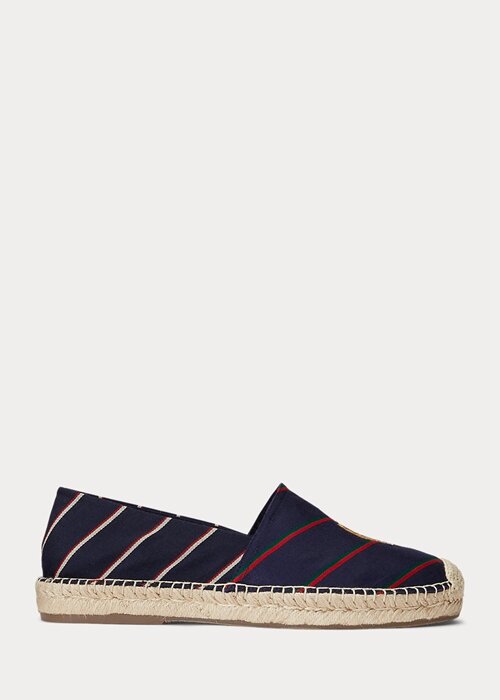 Navy Men’s Ralph Lauren Cevio Crest Striped Casual Shoes Navy Men’s Ralph Lauren Cevio Crest Striped Casual Shoes