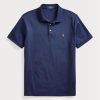 Navy Men’s Ralph Lauren Custom Slim Fit Soft Cotton Polo Shirts