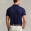 Navy Men’s Ralph Lauren Custom Slim Fit Soft Cotton Polo Shirts