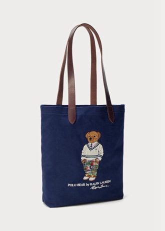 Navy Men’s Ralph Lauren Polo Bear Twill Crossbody Bags