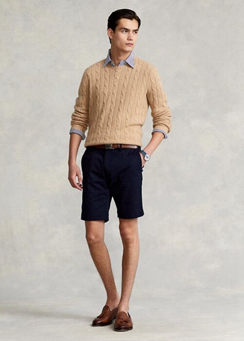 Navy Men’s Ralph Lauren Stretch Slim Fit Chino Shorts Navy Men’s Ralph Lauren Stretch Slim Fit Chino Shorts