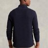 Navy Men’s Ralph Lauren Textured Cotton Quarter-zip Jumper  Sweaters