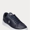 Navy / White Men’s Ralph Lauren Heritage Court II Leather Sneakers