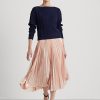 Navy Women’s Ralph Lauren Aran-Knit Cotton Boatneck Sweaters