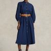 Navy Women’s Ralph Lauren Cotton Broadcloth Dress Navy Women’s Ralph Lauren Cotton Broadcloth Dress