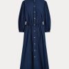 Navy Women’s Ralph Lauren Cotton Broadcloth Dress Navy Women’s Ralph Lauren Cotton Broadcloth Dress