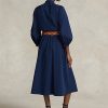 Navy Women’s Ralph Lauren Cotton Broadcloth Dress Navy Women’s Ralph Lauren Cotton Broadcloth Dress