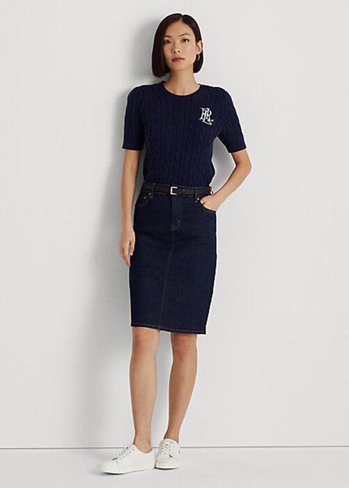 Navy Women’s Ralph Lauren Denim Skirts Navy Women’s Ralph Lauren Denim Skirts