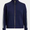 Navy Women’s Ralph Lauren French Terry Full-Zip Jackets Navy Women’s Ralph Lauren French Terry Full-Zip Jackets