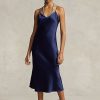 Navy Women’s Ralph Lauren Mulberry Silk Midi Slip Dress Navy Women’s Ralph Lauren Mulberry Silk Midi Slip Dress