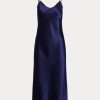 Navy Women’s Ralph Lauren Mulberry Silk Midi Slip Dress Navy Women’s Ralph Lauren Mulberry Silk Midi Slip Dress