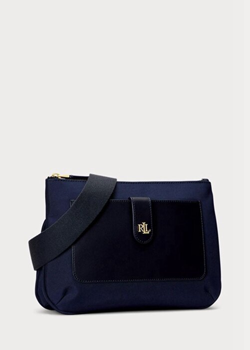Navy Women’s Ralph Lauren Oxford Medium Jamey Crossbody Bags Navy Women’s Ralph Lauren Oxford Medium Jamey Crossbody Bags