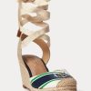Navy Women’s Ralph Lauren Paislee Canvas Espadrille