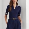 Navy Women’s Ralph Lauren Silk-Blend Short-Sleeve Sweaters Navy Women’s Ralph Lauren Silk-Blend Short-Sleeve Sweaters