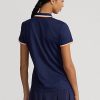 Navy Women’s Ralph Lauren Tailored Fit Jersey Polo Shirts