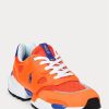 Orange / Royal Men’s Ralph Lauren Jogger Suede & Mesh Sneakers Orange / Royal Men’s Ralph Lauren Jogger Suede & Mesh Sneakers