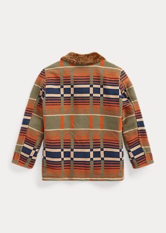 Orange Women’s Ralph Lauren Shearling-Collar Jacquard Jackets