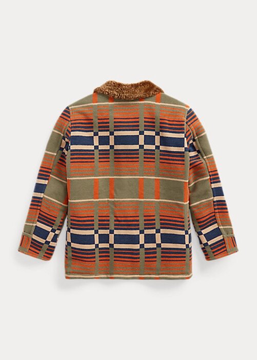 Orange Women’s Ralph Lauren Shearling-Collar Jacquard Jackets Orange Women’s Ralph Lauren Shearling-Collar Jacquard Jackets