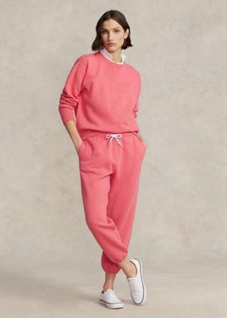 Pink Women’s Ralph Lauren Fleece Athletics   Pants
