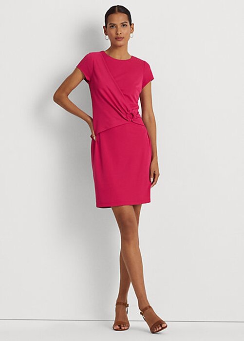 Pink Women’s Ralph Lauren Stretch Jersey Short-Sleeve Dress Pink Women’s Ralph Lauren Stretch Jersey Short-Sleeve Dress
