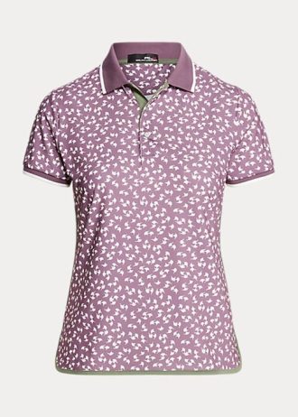 Purple Women’s Ralph Lauren Tailored Fit Stretch Jersey Polo Shirts