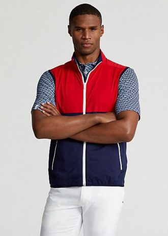 Red / Navy Men’s Ralph Lauren Water-Repellent Packable Vest