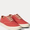 Red Women’s Ralph Lauren Canvas Sneakers Red Women’s Ralph Lauren Canvas Sneakers