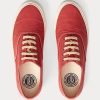 Red Women’s Ralph Lauren Canvas Sneakers Red Women’s Ralph Lauren Canvas Sneakers