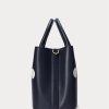Refined Navy/Vanilla Women’s Ralph Lauren Polka-Dot Leather Small Marcy Satchel Bags