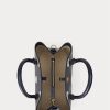 Refined Navy/Vanilla Women’s Ralph Lauren Polka-Dot Leather Small Marcy Satchel Bags