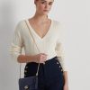 Refined Navy Women’s Ralph Lauren Embossed Leather Medium Adair Crossbody Bags
