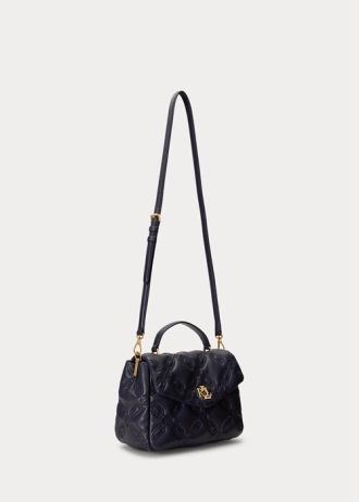 refined navy women s ralph lauren quilted leather medium farrah satchel bags 2 330x462 - Refined Navy Women's Ralph Lauren Quilted Leather Medium Farrah Satchel Bags