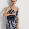 Refined Navy Women’s Ralph Lauren Quilted Nappa Leather Medium Shoulder Bags
