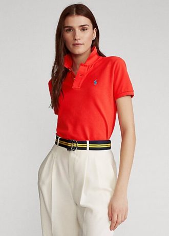 Rose Women’s Ralph Lauren Classic Fit Mesh Polo Shirts
