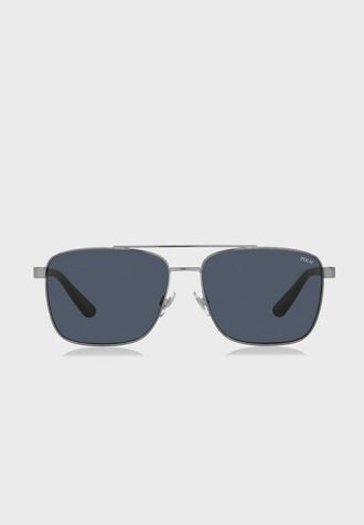 Silver Men’s Ralph Lauren 0Ph3137 Clubmaster Sunglasses