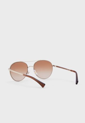 Silver Women’s Ralph Lauren 0Ra4135 Aviator Sunglasses