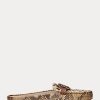 Snake Women’s Ralph Lauren Brynn Embossed Leather & Haircalf Driver Flat Shoes